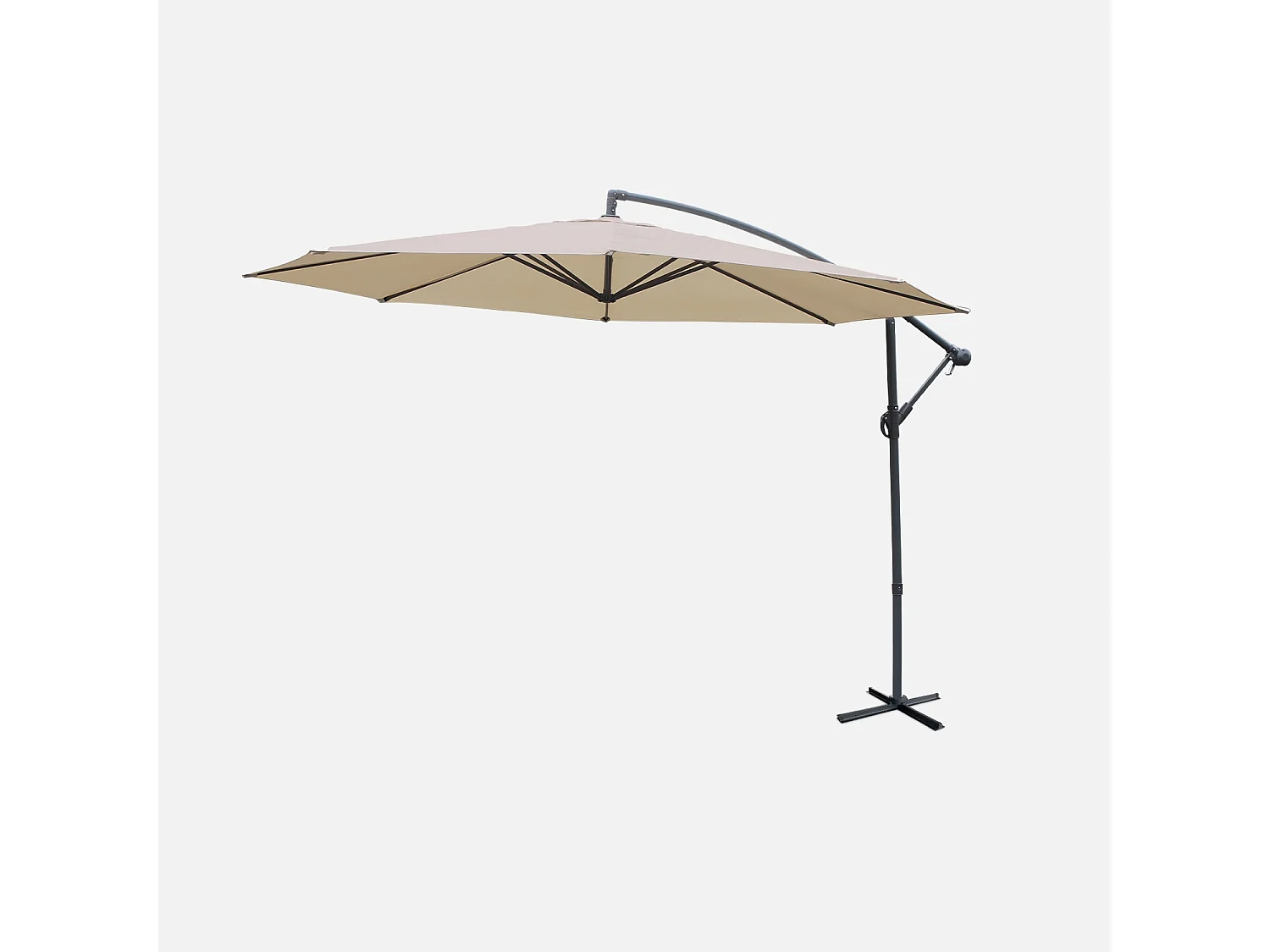 Sombrilla redonda, 350cm beige