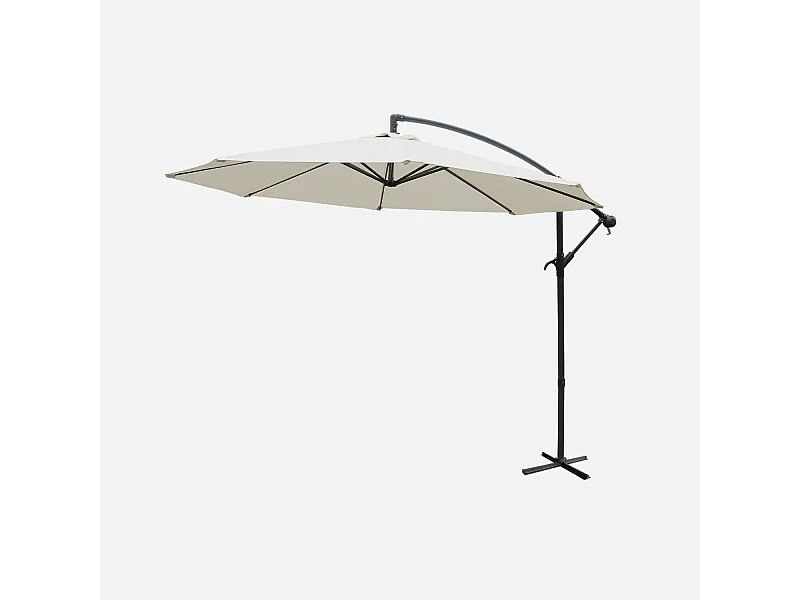 Parasol redondo 3m crudo