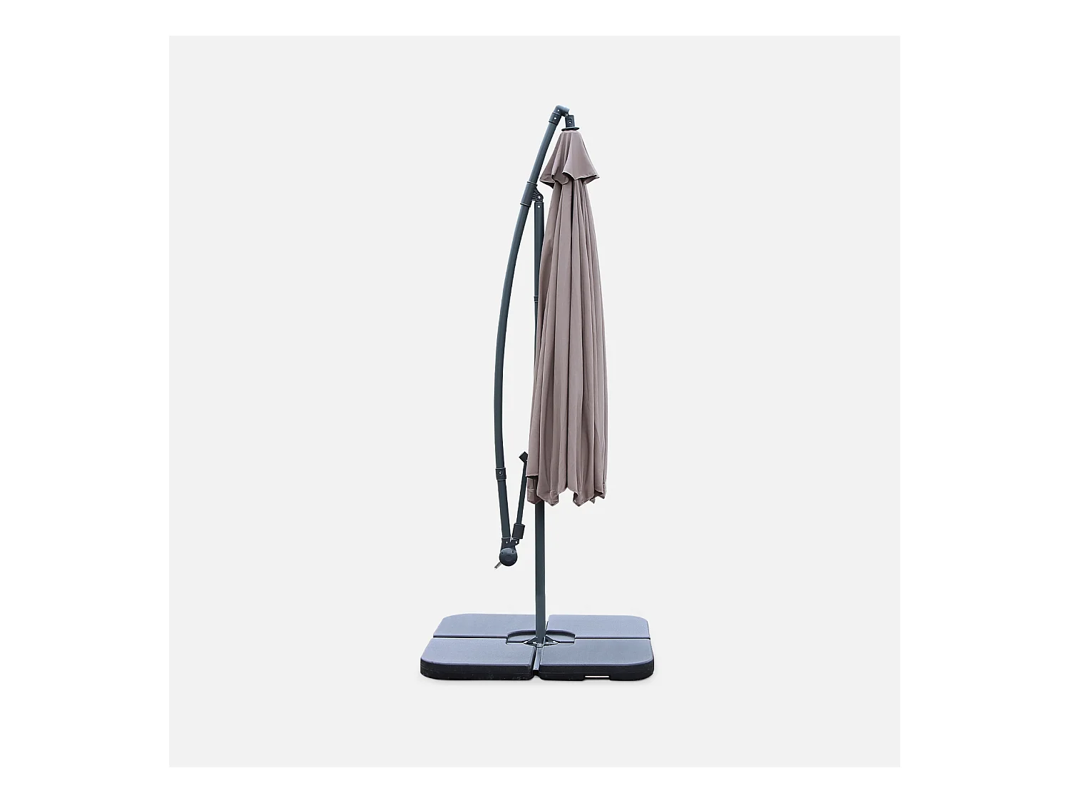 Ombrellone rotondo offset, 350cm, beige