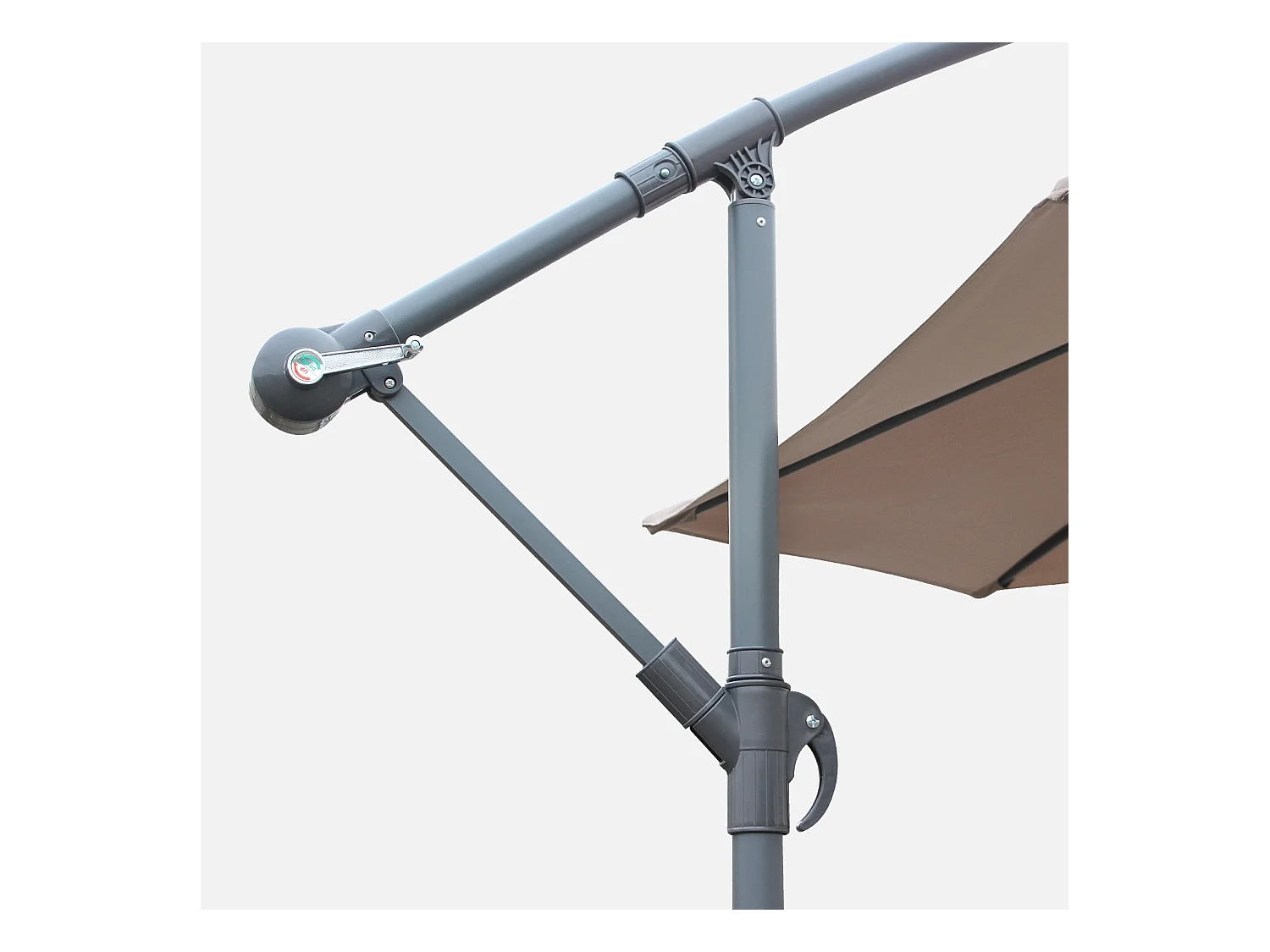 Ombrellone rotondo offset, 350cm, beige