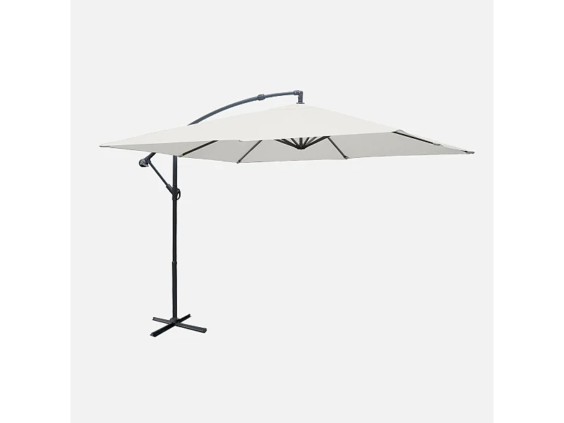 Parasol 3x3m cuadrado crudo