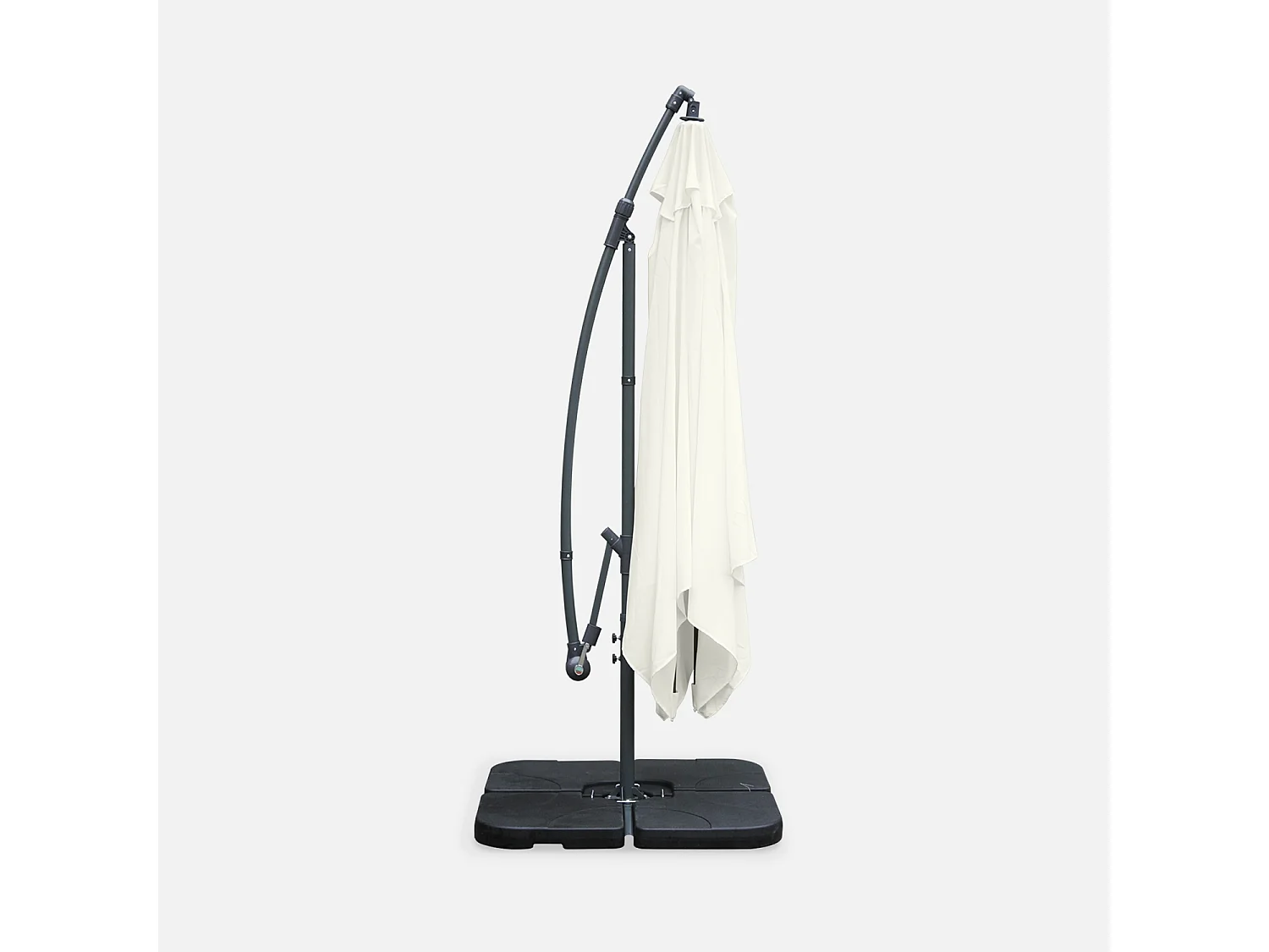 Parasol 3x3m cuadrado crudo