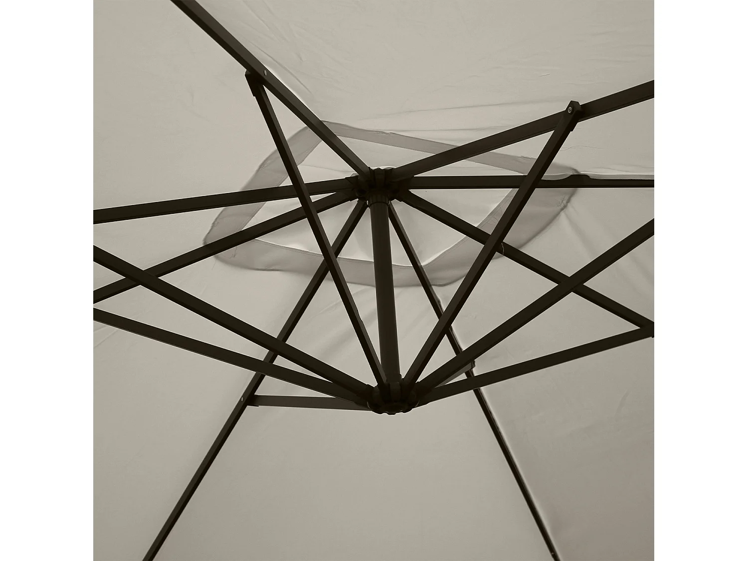 Parasol 3x3m cuadrado crudo