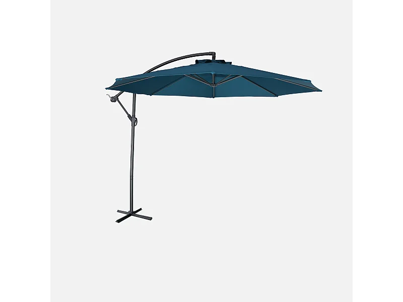 Ombrellone rotondo offset 300cm, blu