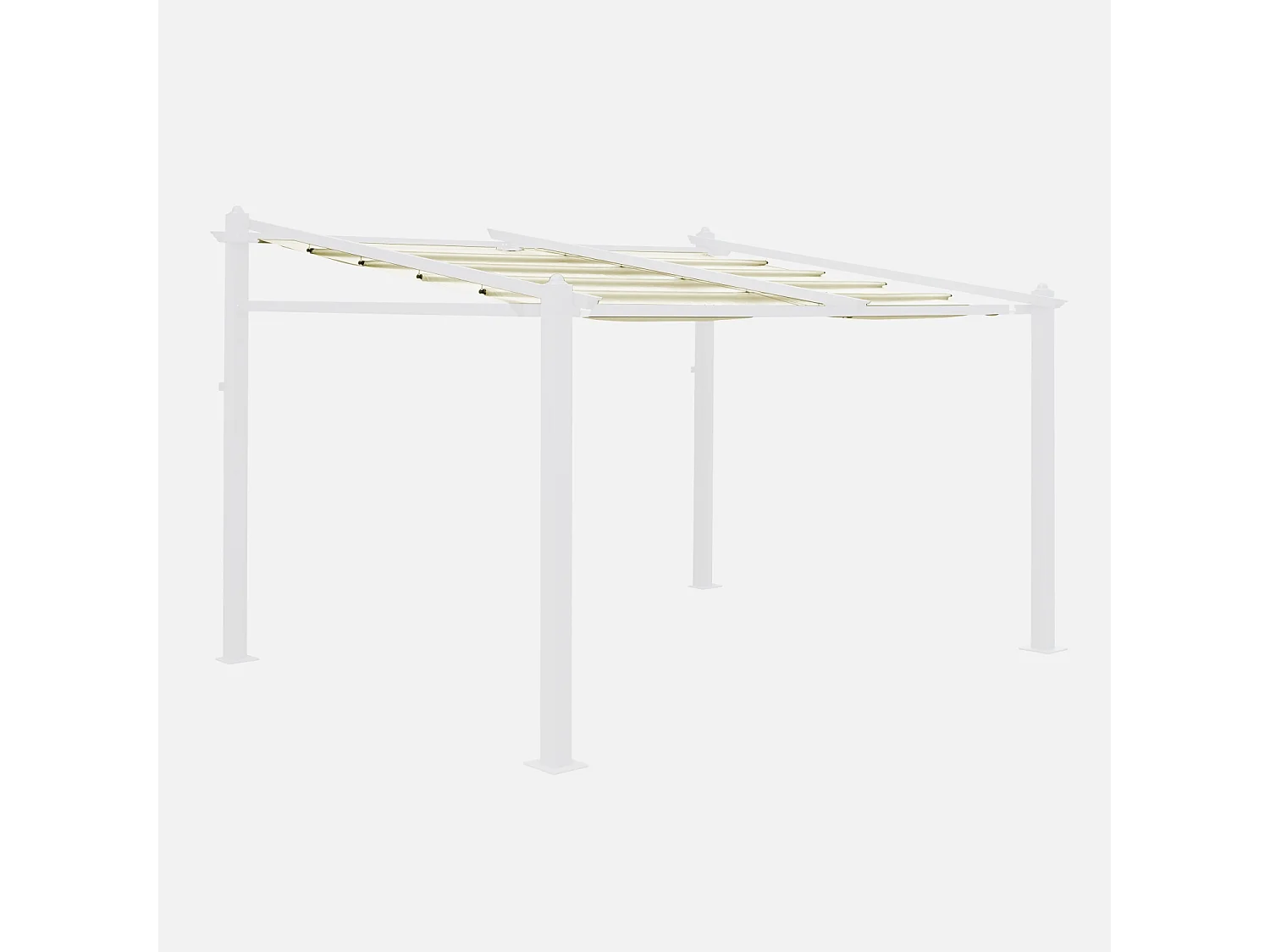 Tela del tetto per pergola 3x4m, ecrù