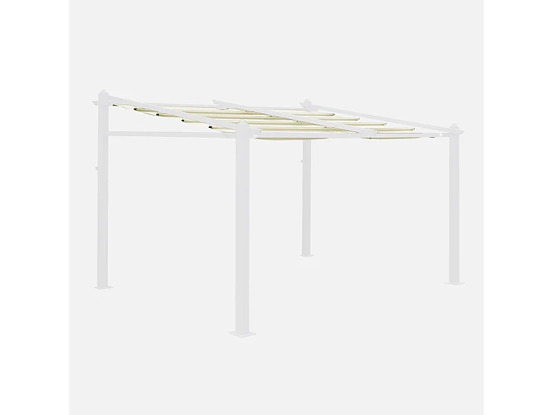 Tela del tetto per pergola 3x4m, ecrù