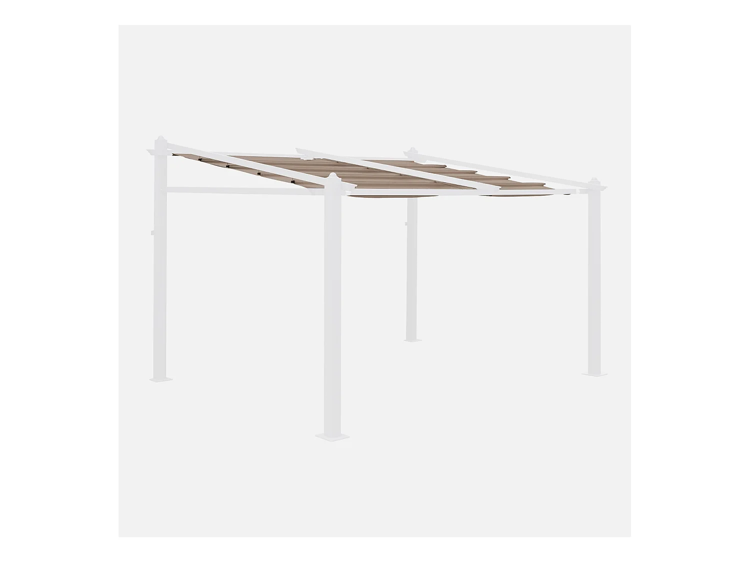 Techo de repuesto para pérgola 3x4m pardo