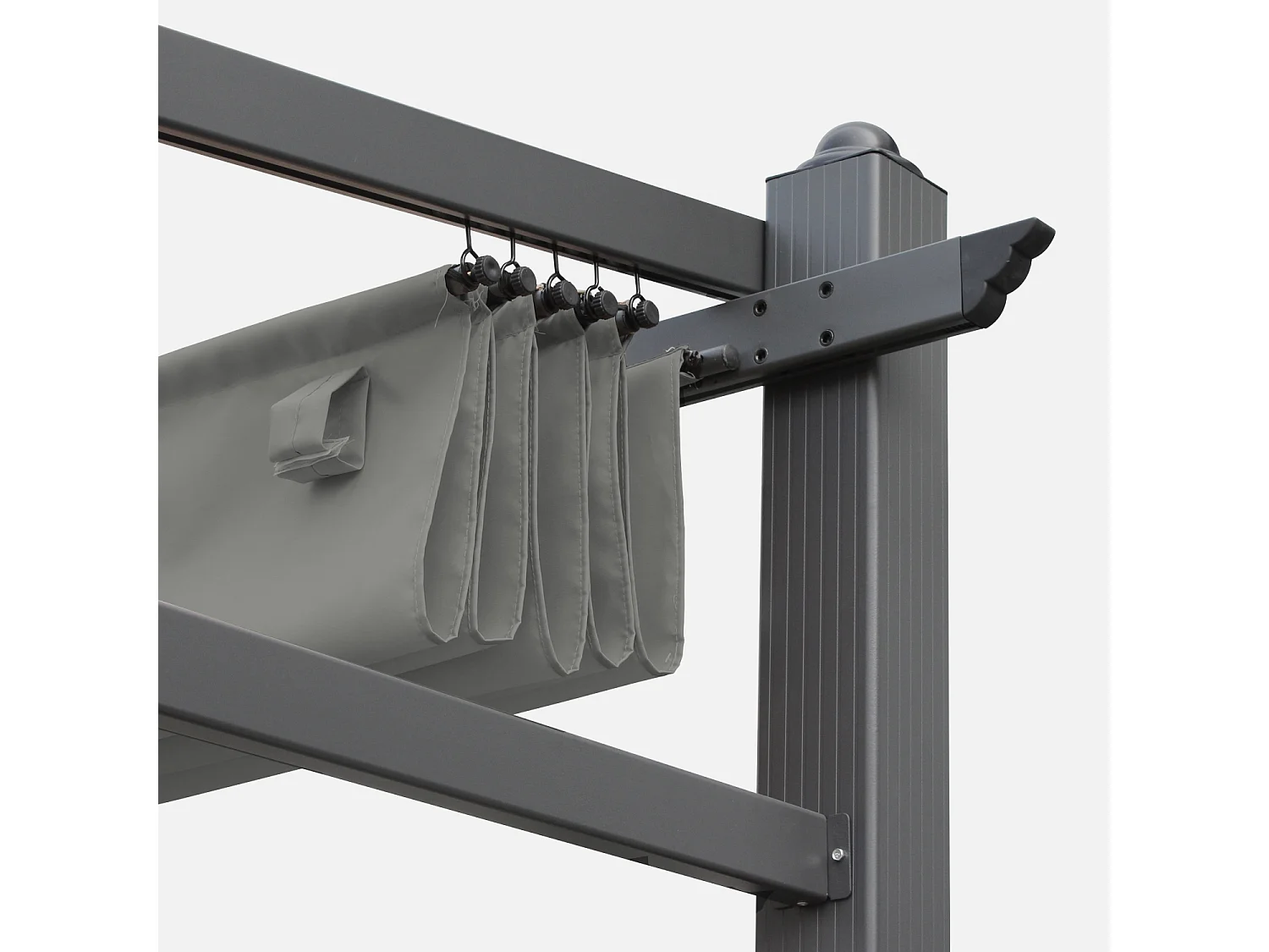 Techo de repuesto para pérgola 3x4m, Gris