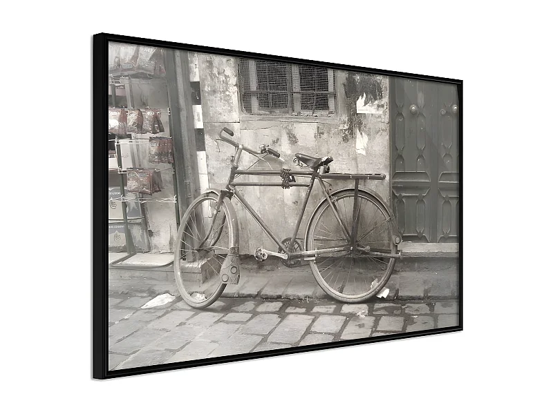 Affiche Murale Encadrée "Old Bicycle" 60 x 40 cm Noir