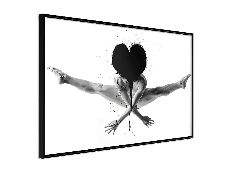 Affiche Murale Encadrée "Splits in the Air" 90 x 60 cm Noir