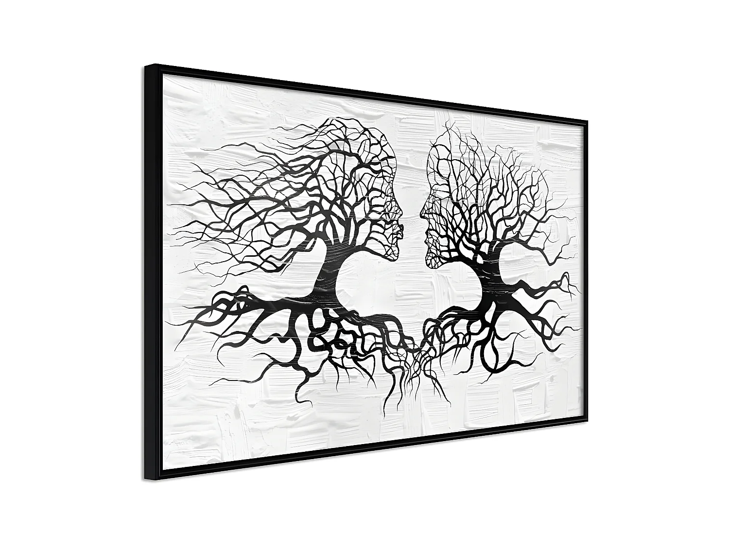 Affiche Murale Encadrée "Like the Old Trees" 90 x 60 cm Noir