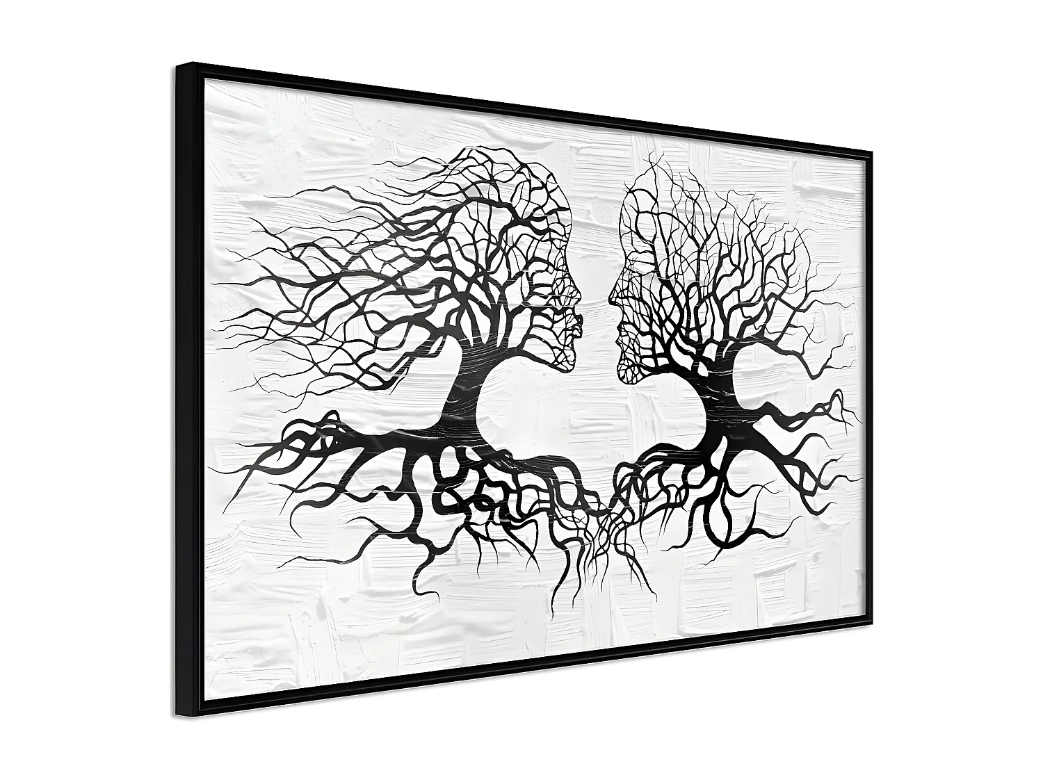 Affiche Murale Encadrée "Like the Old Trees" 90 x 60 cm Noir