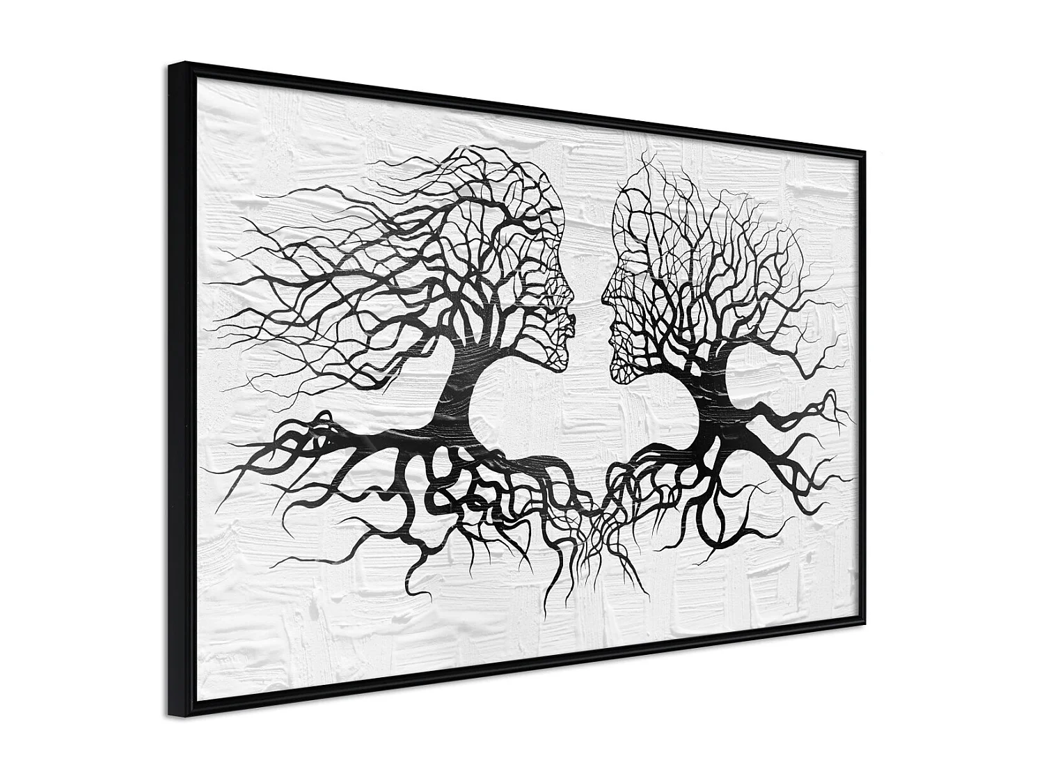Affiche Murale Encadrée "Like the Old Trees" 90 x 60 cm Noir