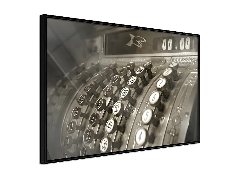Affiche Murale Encadrée "Ka-Ching" 90 x 60 cm Noir