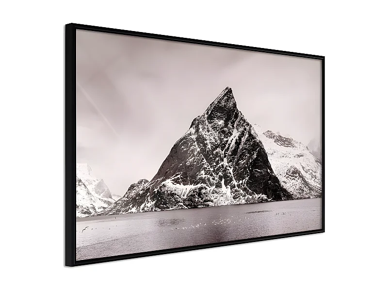 Affiche Murale Encadrée "Stark Landscape" 30 x 20 cm Noir