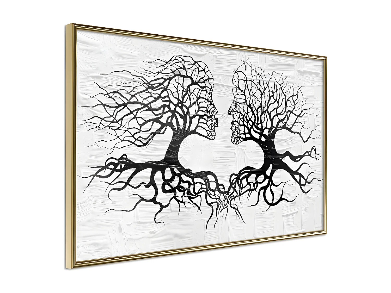 Affiche Murale Encadrée "Like the Old Trees" 60 x 40 cm Or