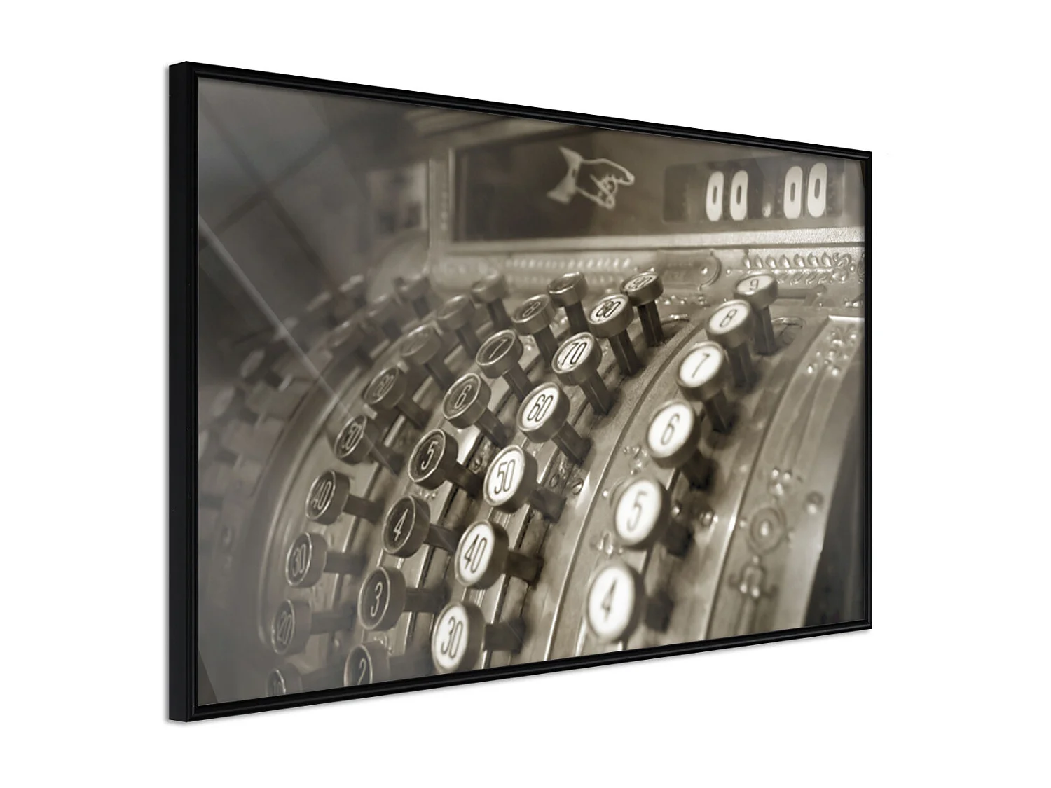 Affiche Murale Encadrée "Ka-Ching" 60 x 40 cm Noir