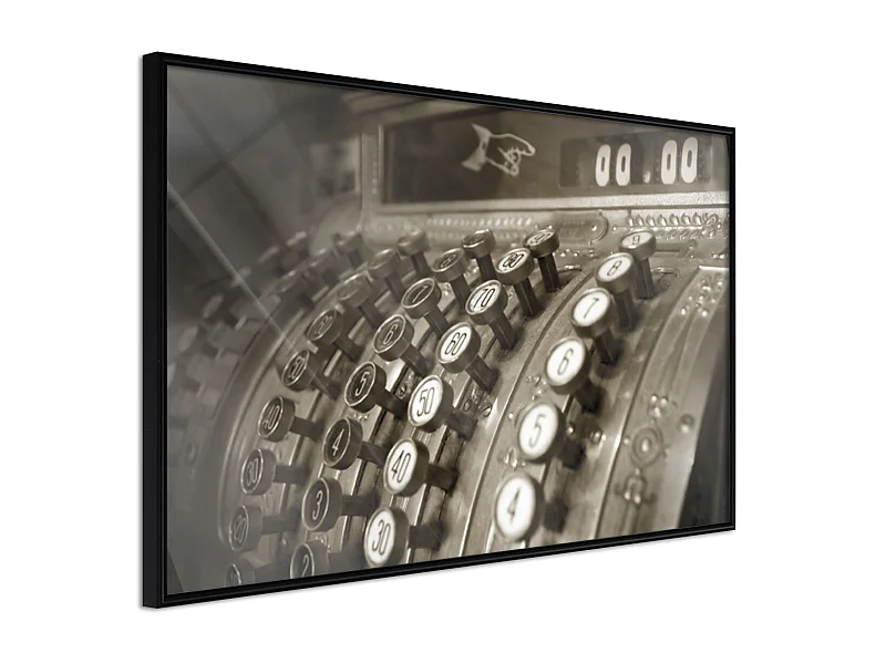 Affiche Murale Encadrée "Ka-Ching" 60 x 40 cm Noir