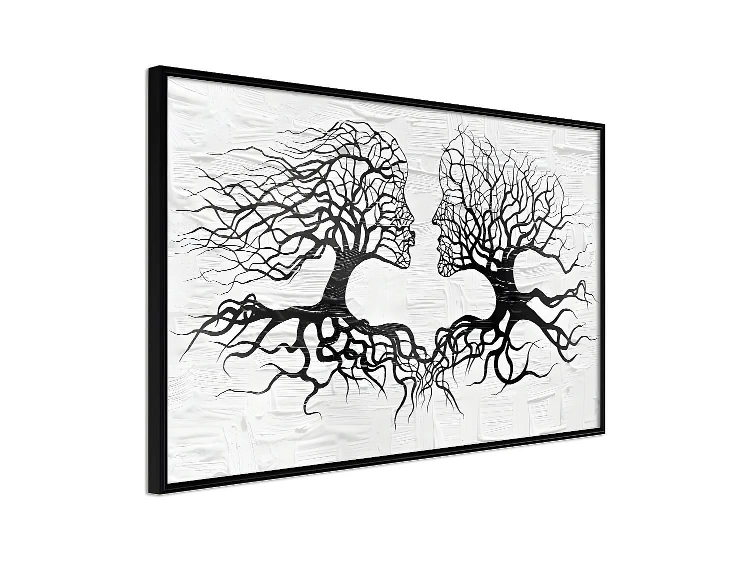 Affiche Murale Encadrée "Like the Old Trees" 45 x 30 cm Noir