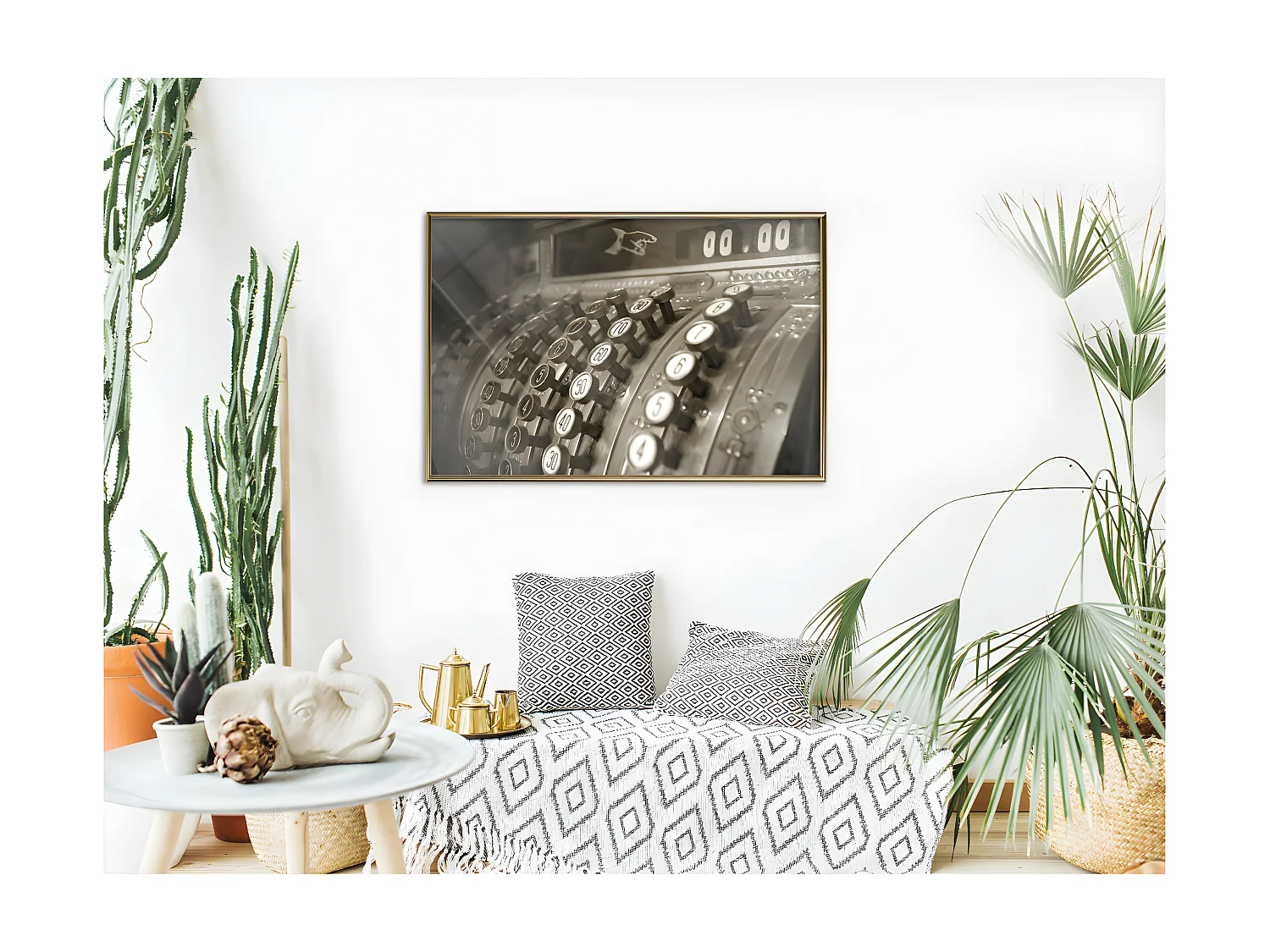 Affiche Murale Encadrée "Ka-Ching" 90 x 60 cm Or