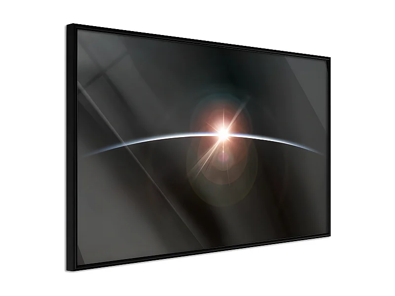 Affiche Murale Encadrée "Glimmer" 90 x 60 cm Noir