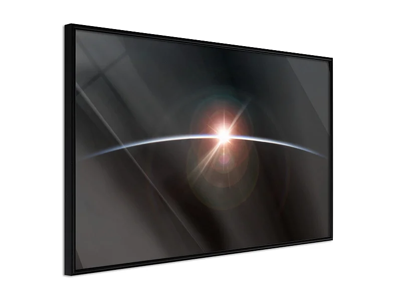 Affiche Murale Encadrée "Glimmer" 90 x 60 cm Noir