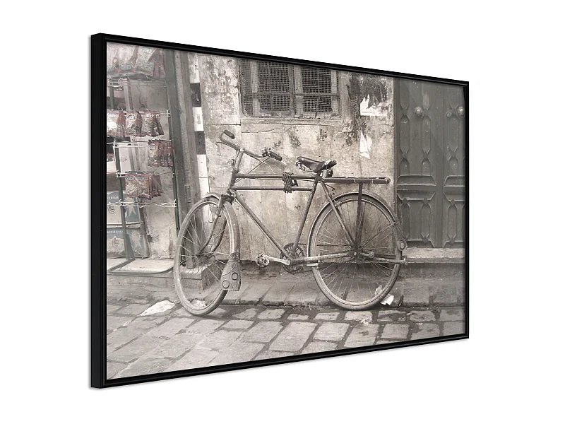 Affiche Murale Encadrée "Old Bicycle" 30 x 20 cm Noir