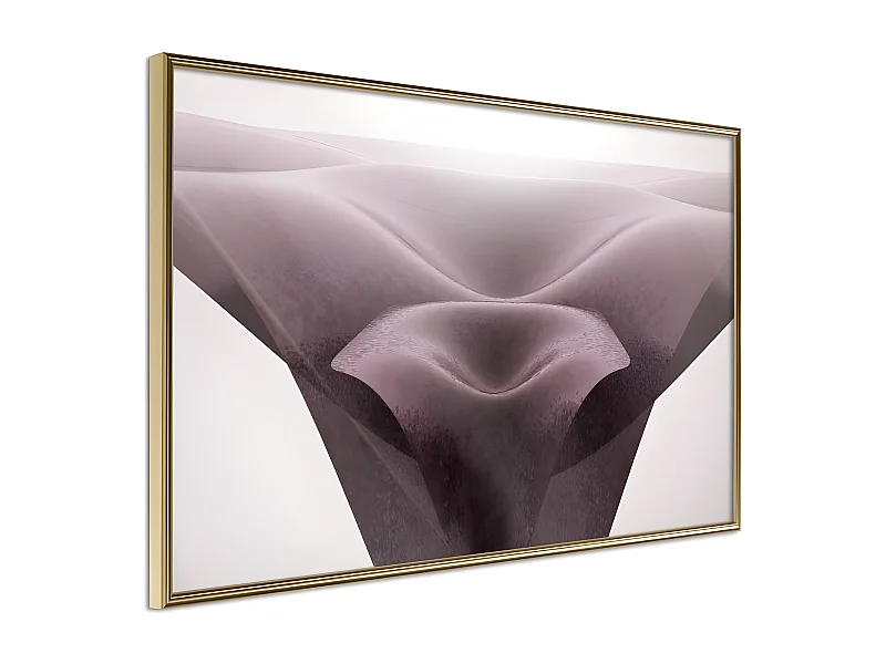 Affiche Murale Encadrée "Surreal Dunes" 60 x 40 cm Or