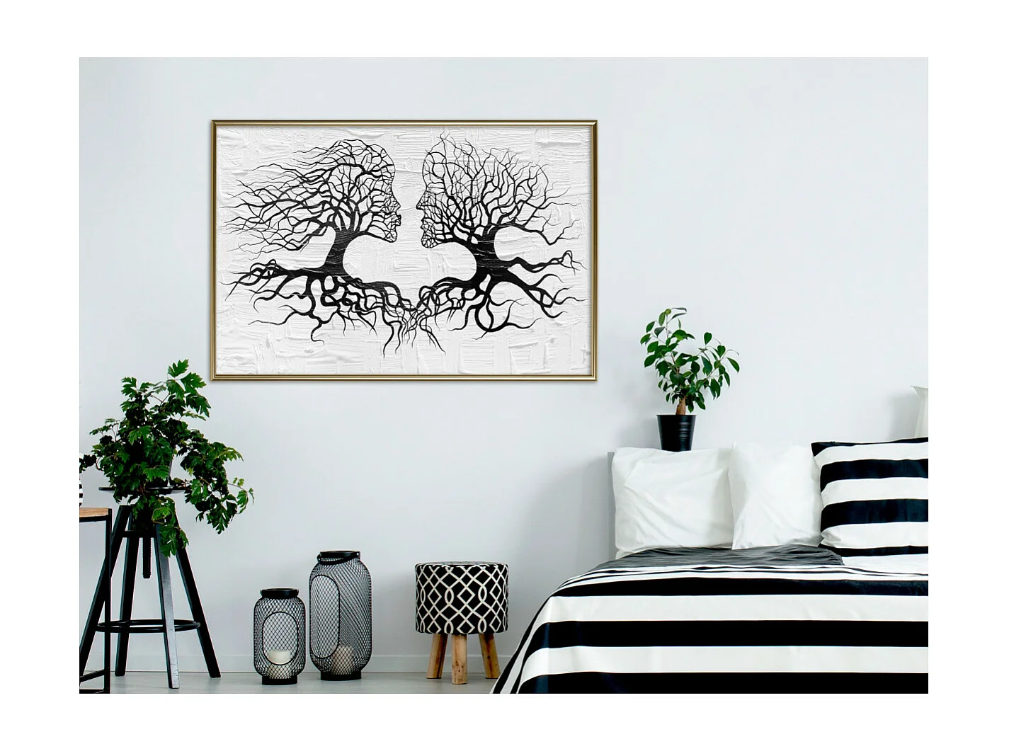 Affiche Murale Encadrée "Like the Old Trees" 90 x 60 cm Or