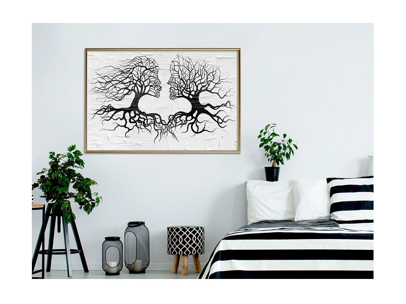 Affiche Murale Encadrée "Like the Old Trees" 90 x 60 cm Or