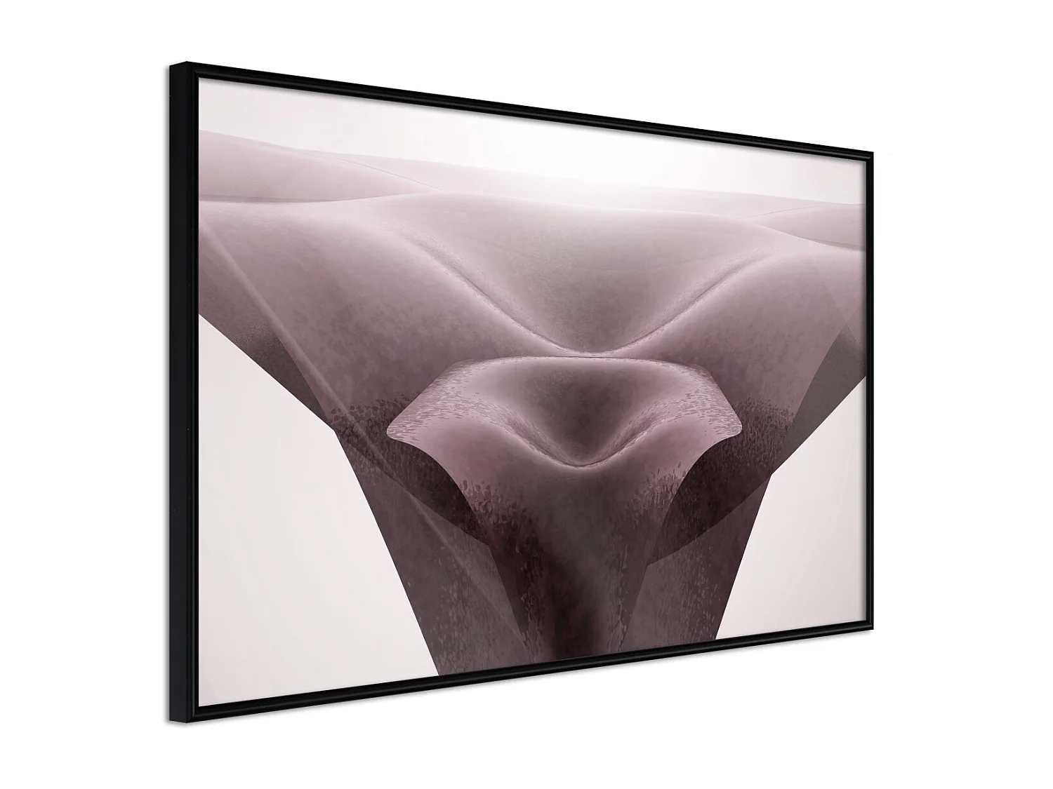 Affiche Murale Encadrée "Surreal Dunes" 45 x 30 cm Noir