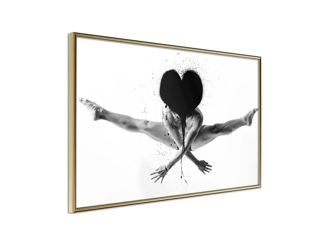 Affiche Murale Encadrée "Splits in the Air" 60 x 40 cm Or