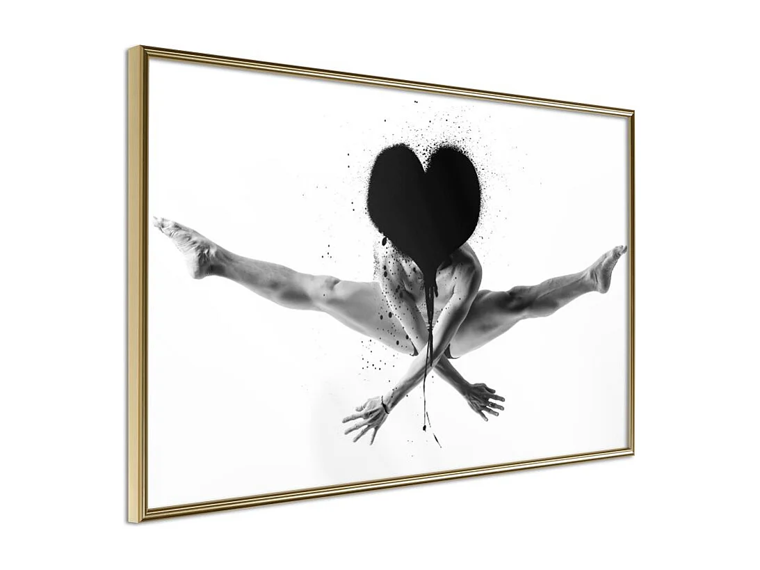 Affiche Murale Encadrée "Splits in the Air" 60 x 40 cm Or