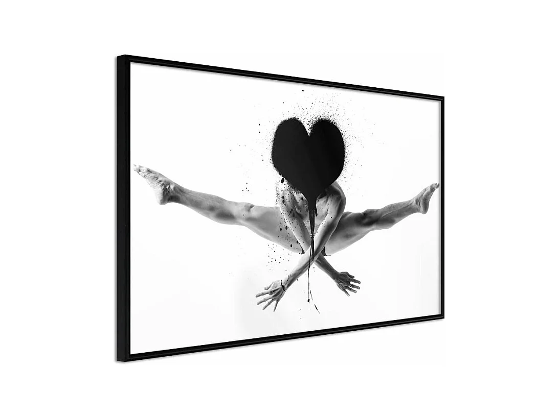 Affiche Murale Encadrée "Splits in the Air" 45 x 30 cm Noir