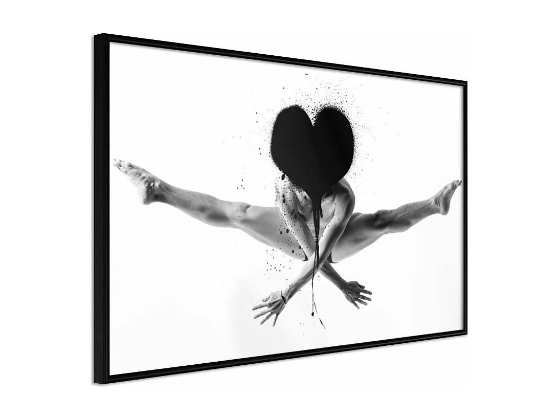 Affiche Murale Encadrée "Splits in the Air" 45 x 30 cm Noir