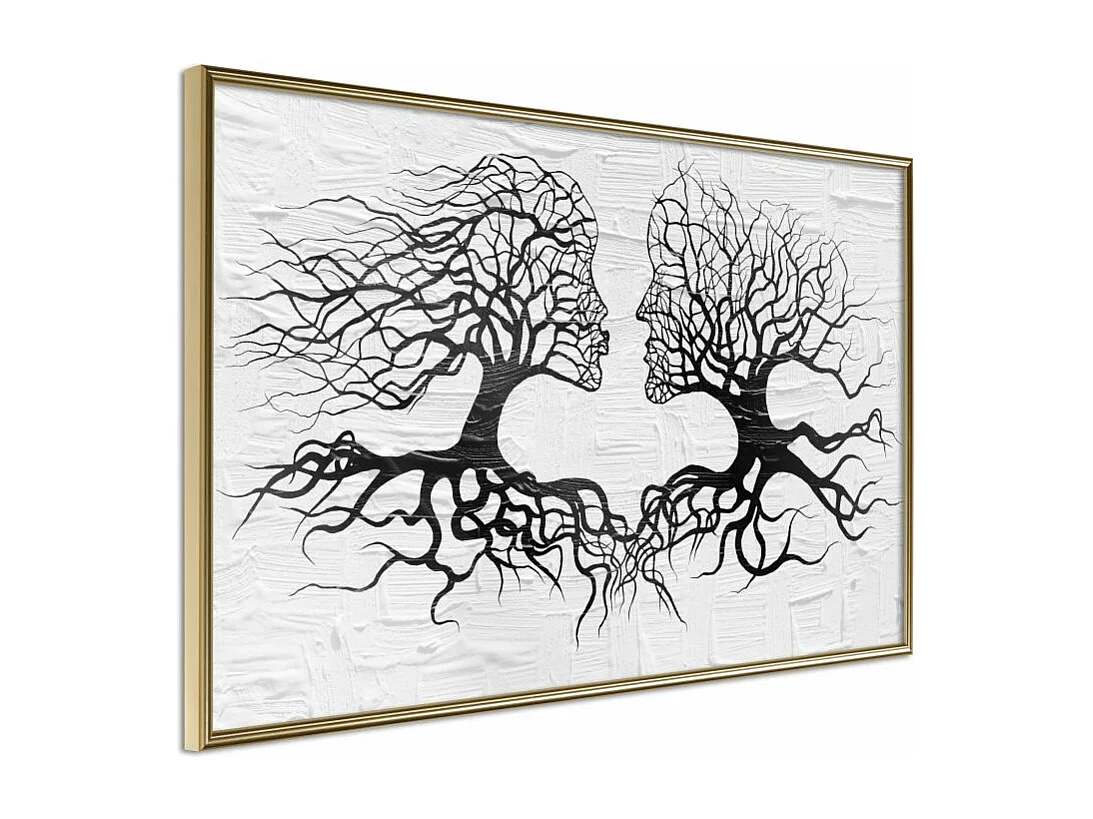Affiche Murale Encadrée "Like the Old Trees" 30 x 20 cm Or
