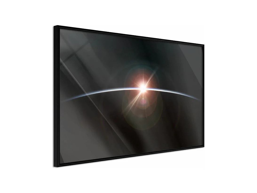 Affiche Murale Encadrée "Glimmer" 45 x 30 cm Noir