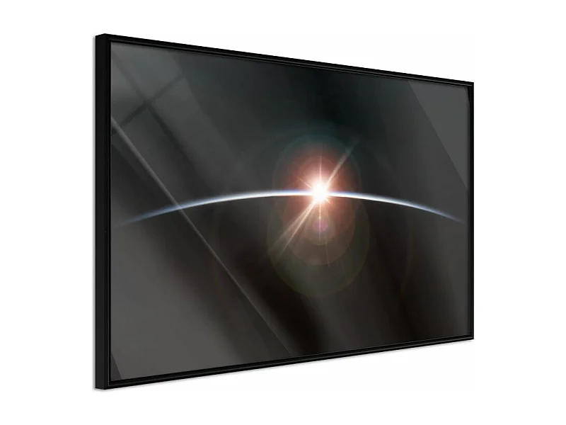 Affiche Murale Encadrée "Glimmer" 45 x 30 cm Noir