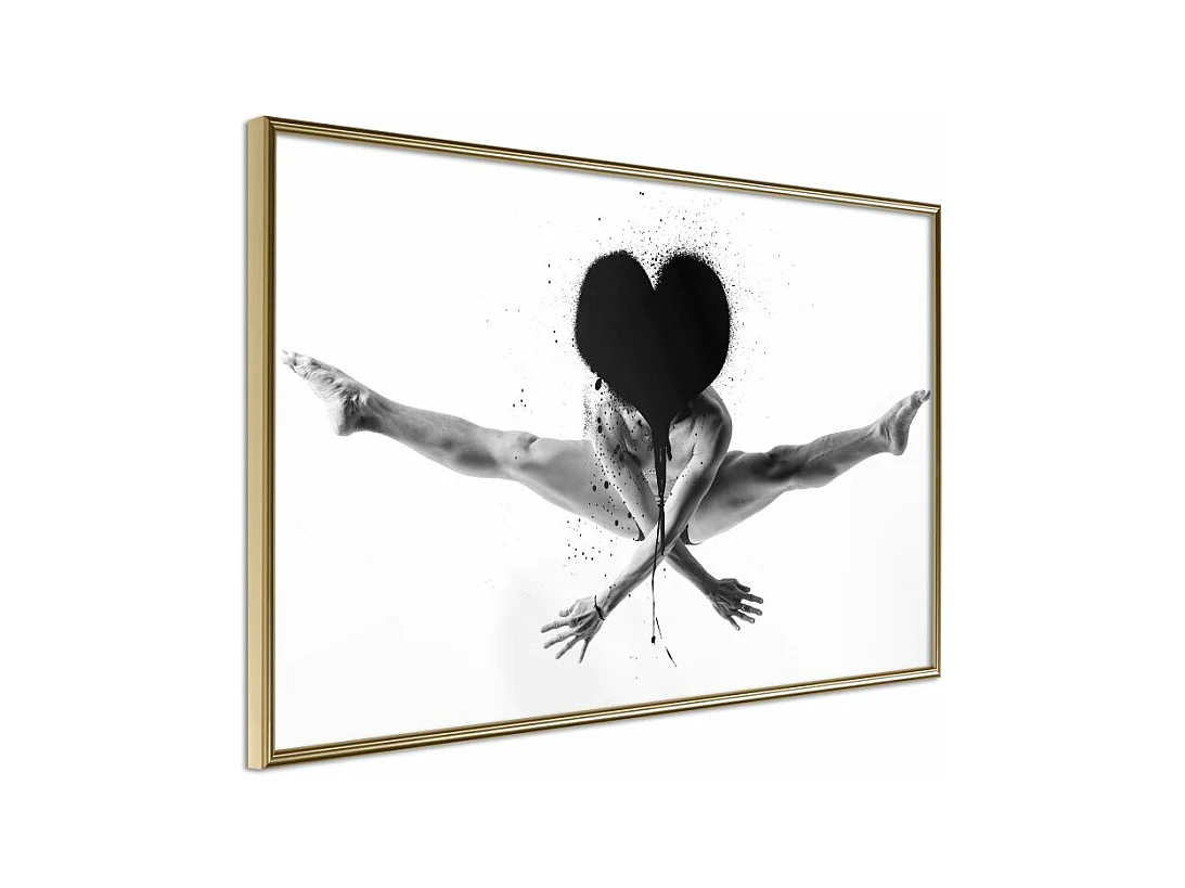 Affiche Murale Encadrée "Splits in the Air" 30 x 20 cm Or