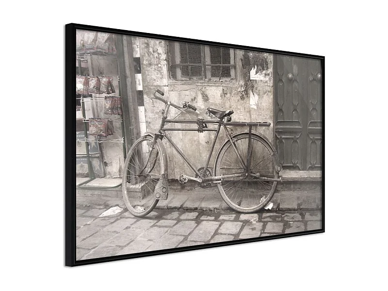 Affiche Murale Encadrée "Old Bicycle" 45 x 30 cm Noir