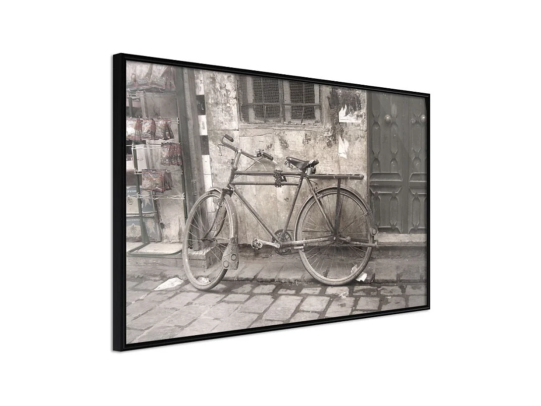Affiche Murale Encadrée "Old Bicycle" 45 x 30 cm Noir