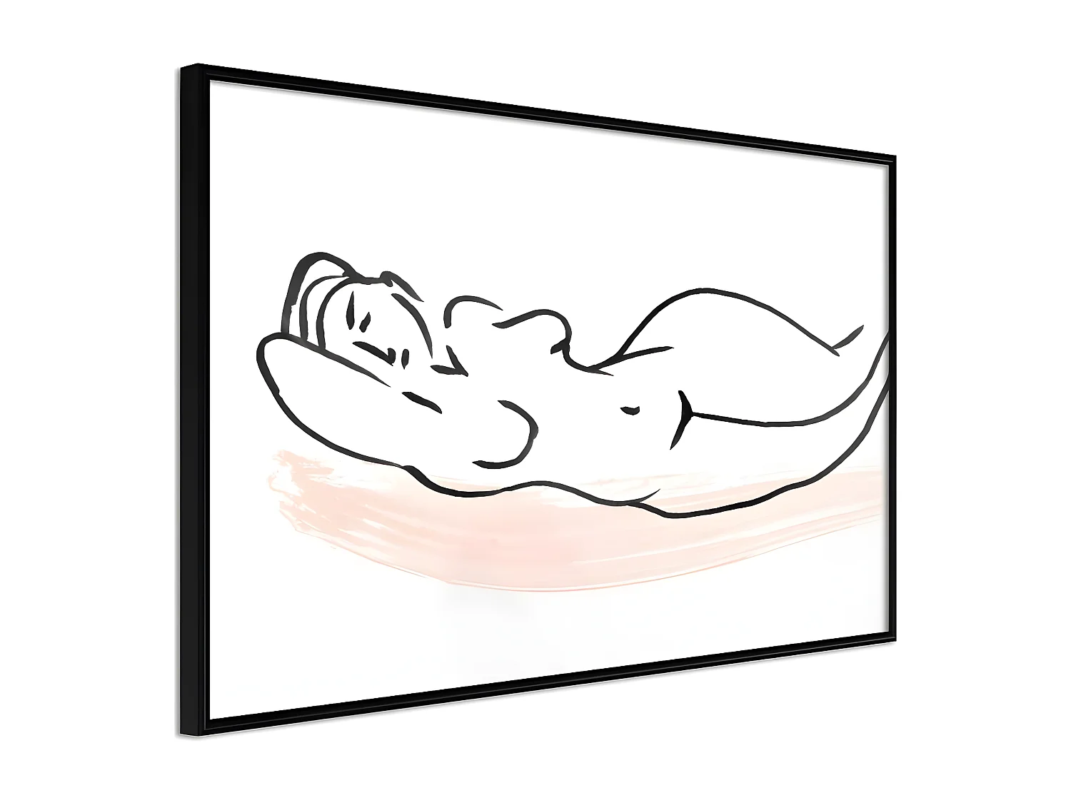 Affiche Murale Encadrée "Baroque Shapes" 30 x 20 cm Noir