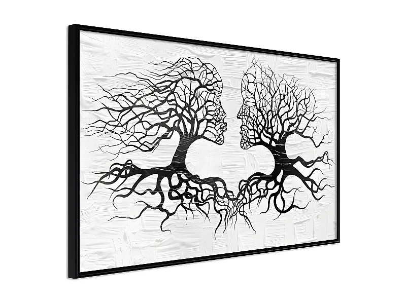 Affiche Murale Encadrée "Like the Old Trees" 60 x 40 cm Noir