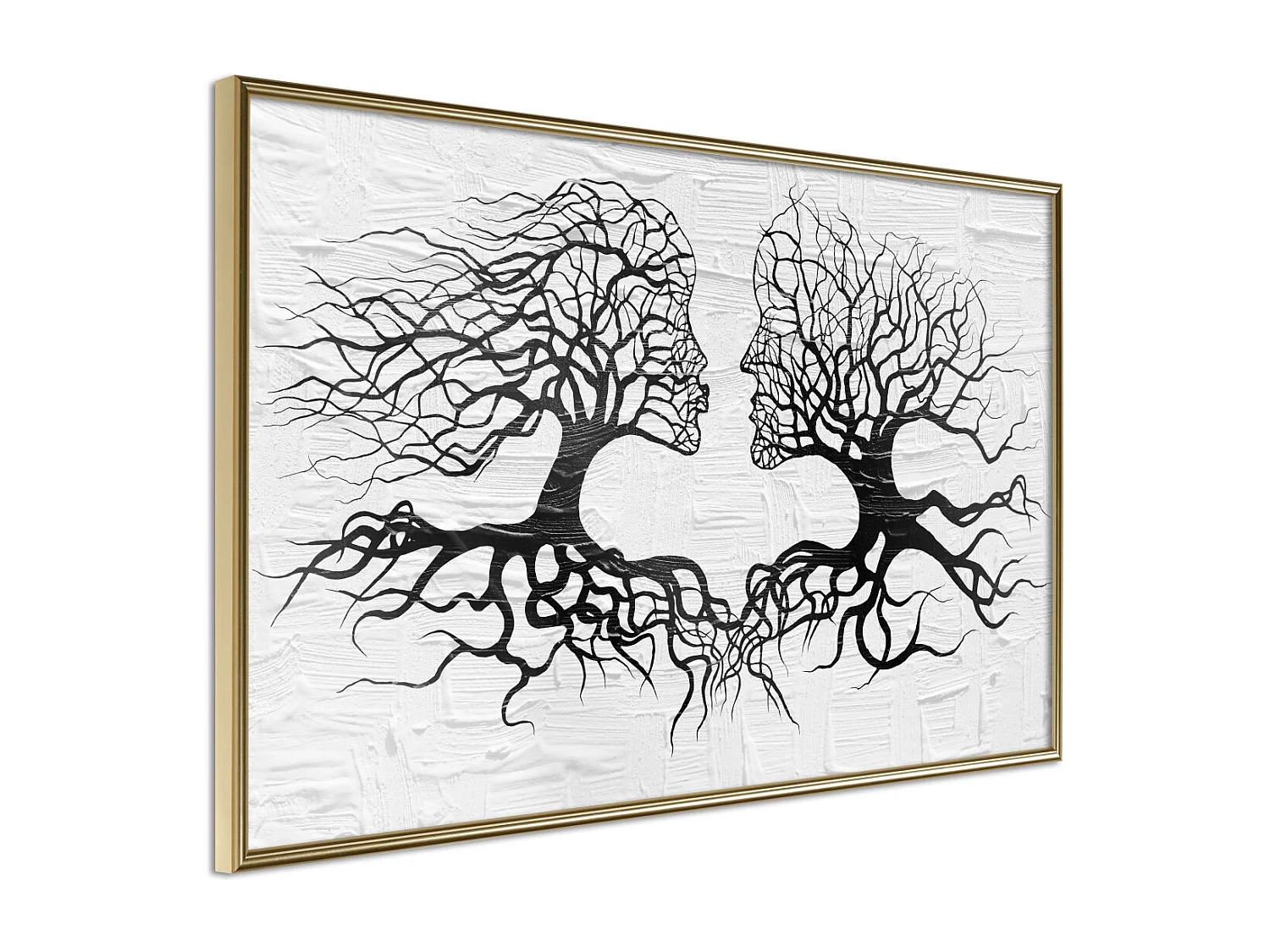 Affiche Murale Encadrée "Like the Old Trees" 45 x 30 cm Or