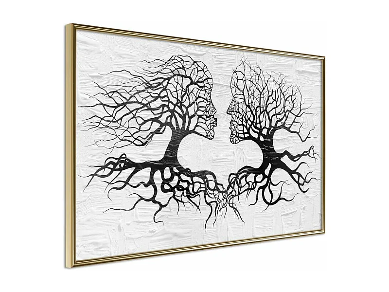 Affiche Murale Encadrée "Like the Old Trees" 45 x 30 cm Or