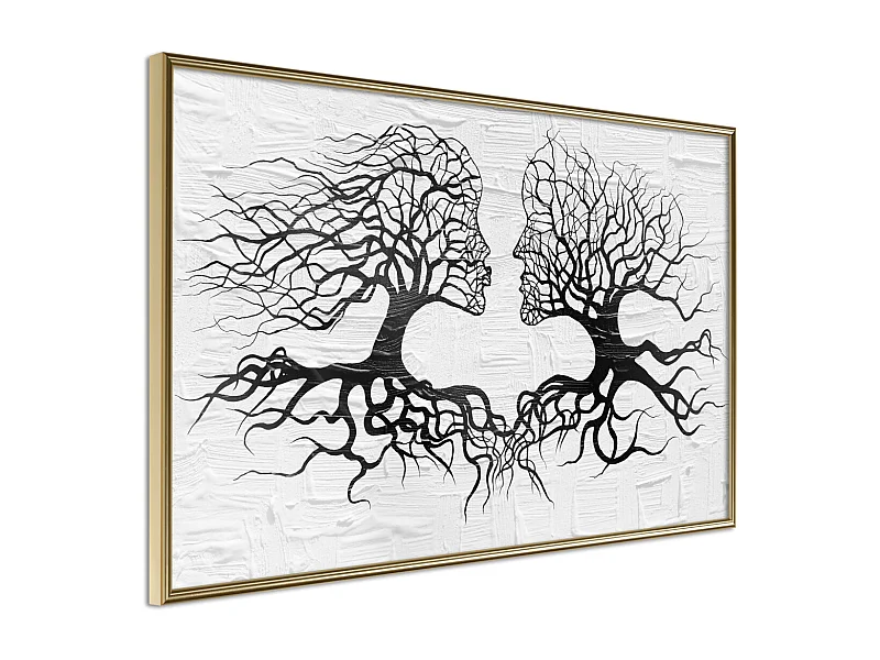 Affiche Murale Encadrée "Like the Old Trees" 45 x 30 cm Or