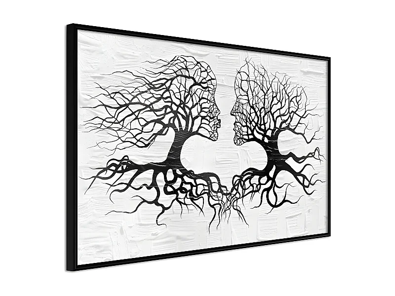 Affiche Murale Encadrée "Like the Old Trees" 30 x 20 cm Noir