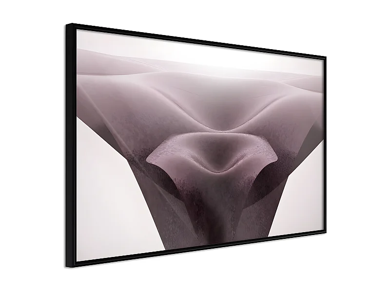 Affiche Murale Encadrée "Surreal Dunes" 60 x 40 cm Noir