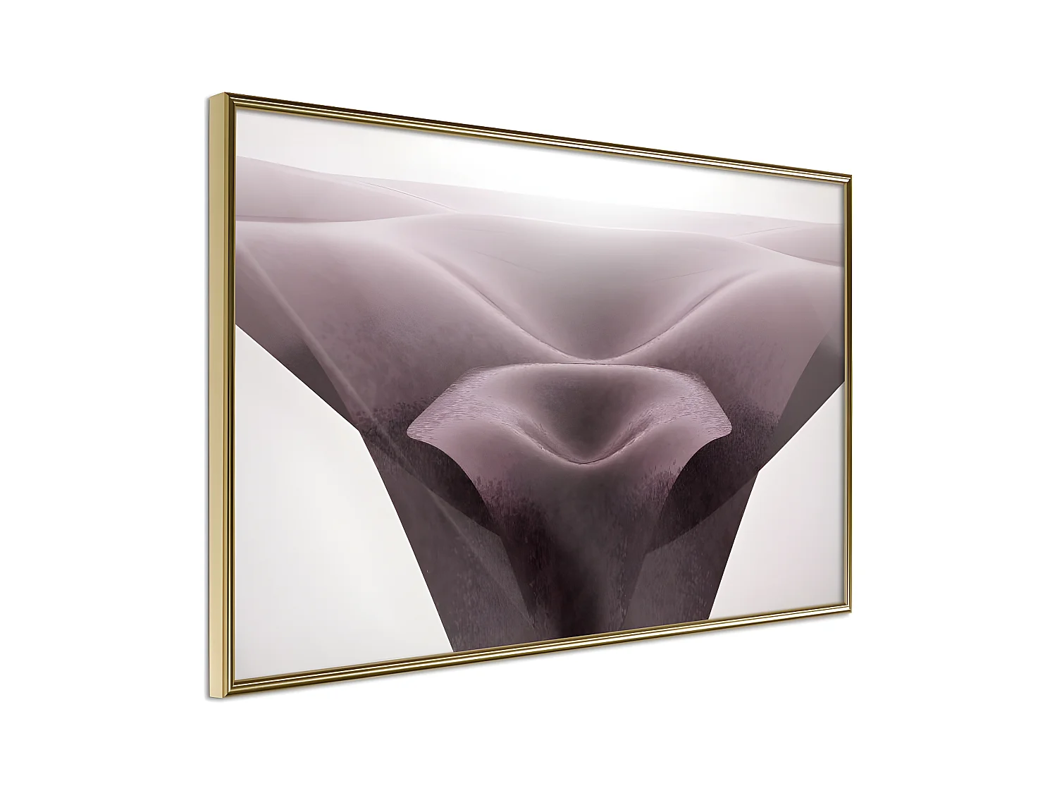 Affiche Murale Encadrée "Surreal Dunes" 45 x 30 cm Or