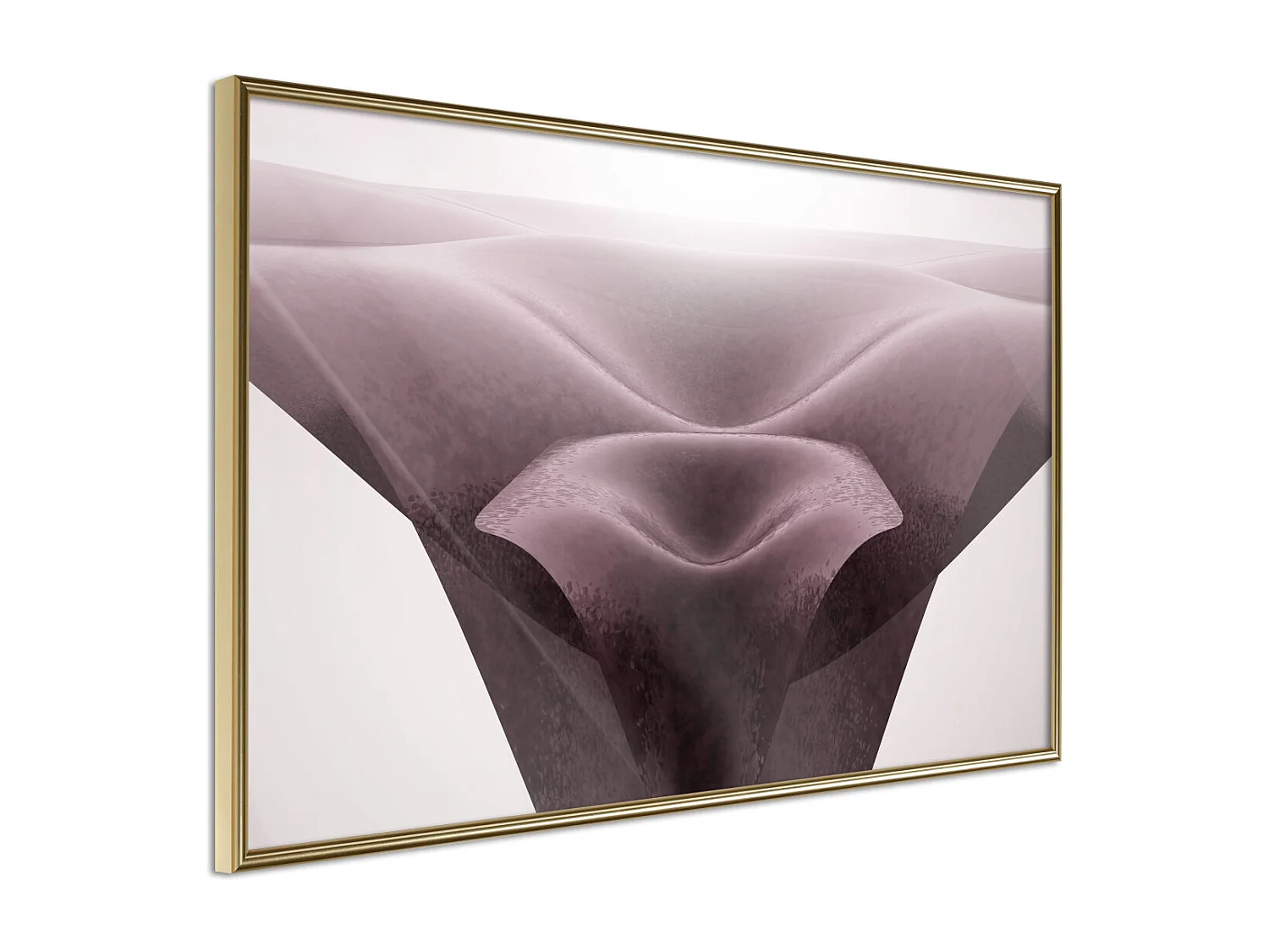 Affiche Murale Encadrée "Surreal Dunes" 45 x 30 cm Or